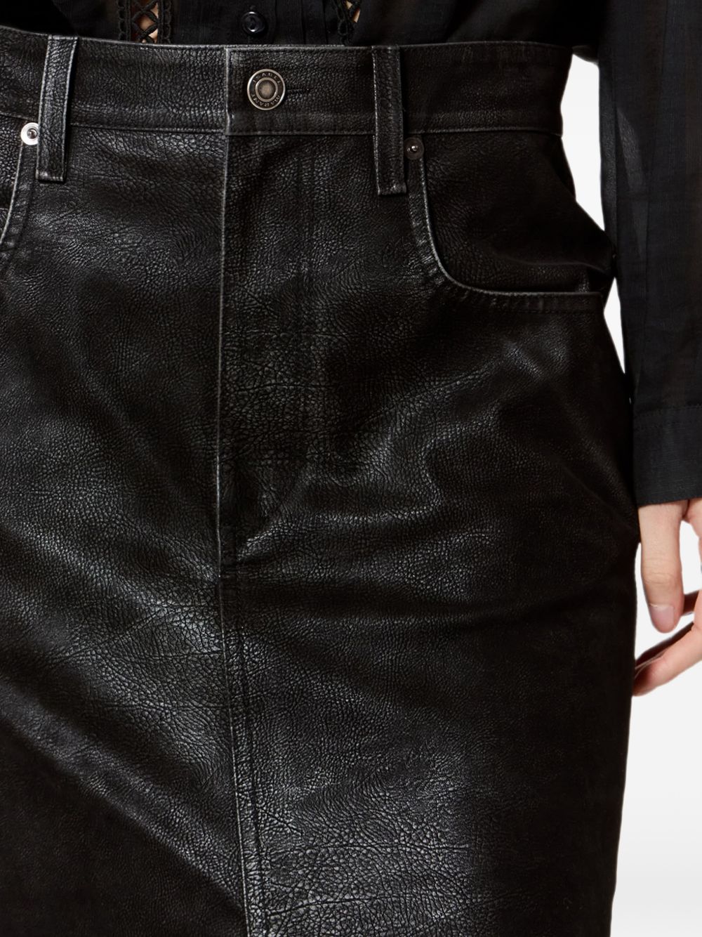 Marant Etoile Women Bisane Faux Leather Skirt ISABEL MARANT ETOILE