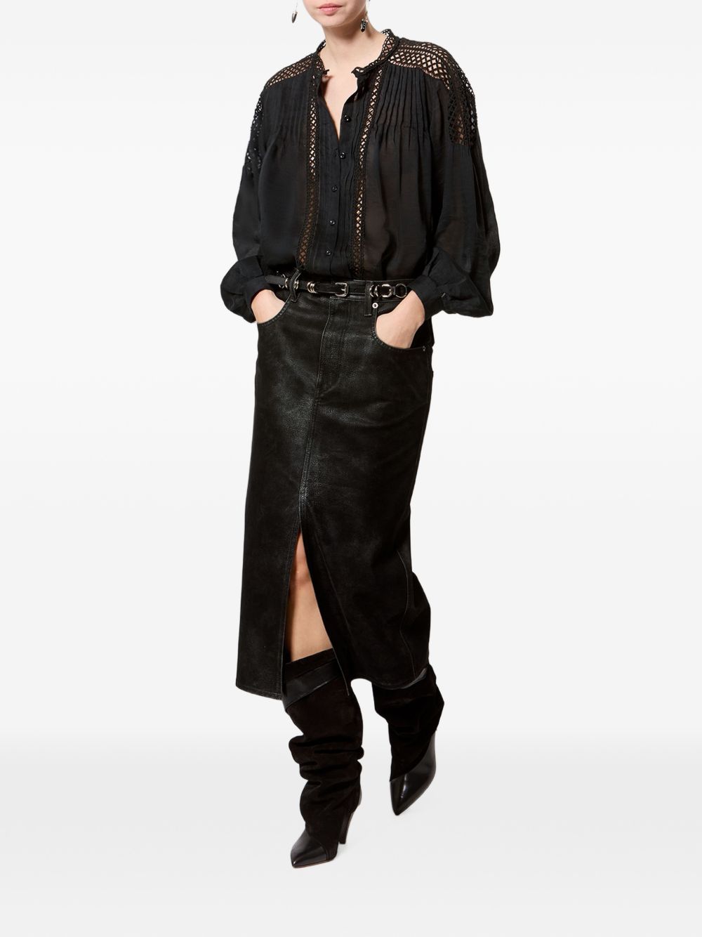 Marant Etoile Women Bisane Faux Leather Skirt ISABEL MARANT ETOILE