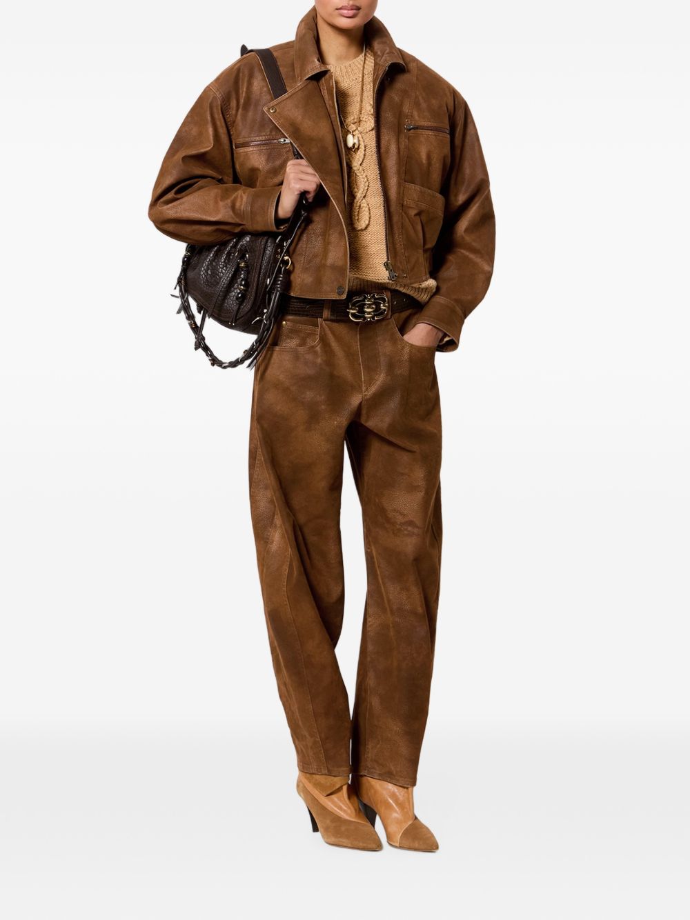 Marant Etoile Women Belky Faux Leather Trousers ISABEL MARANT ETOILE