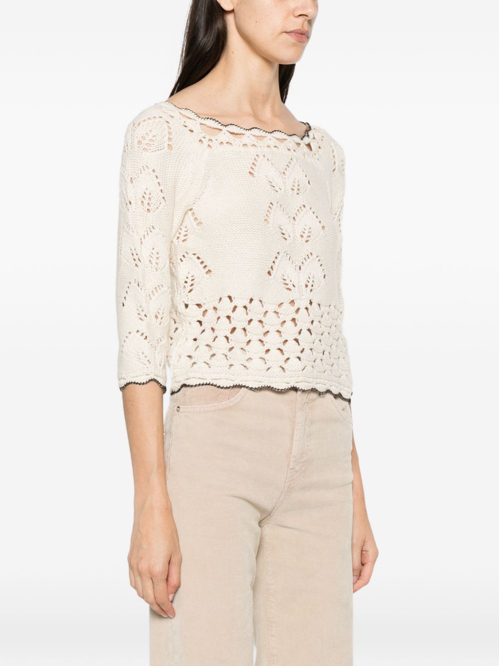 Marant Etoile Women Lua Cotton And Wool Top ISABEL MARANT ETOILE