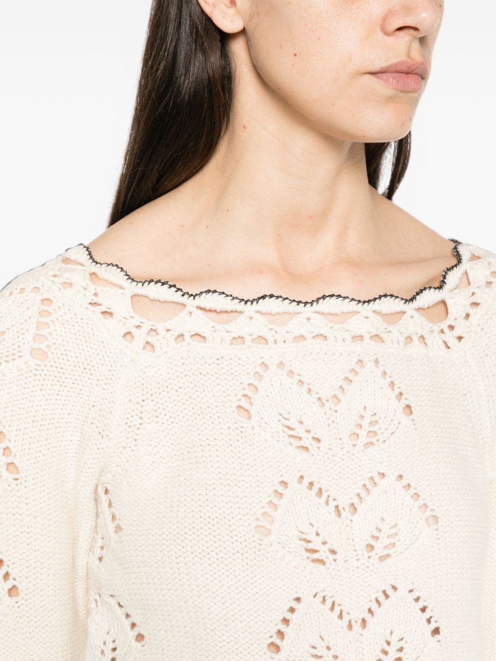 Marant Etoile Women Lua Cotton And Wool Top ISABEL MARANT ETOILE