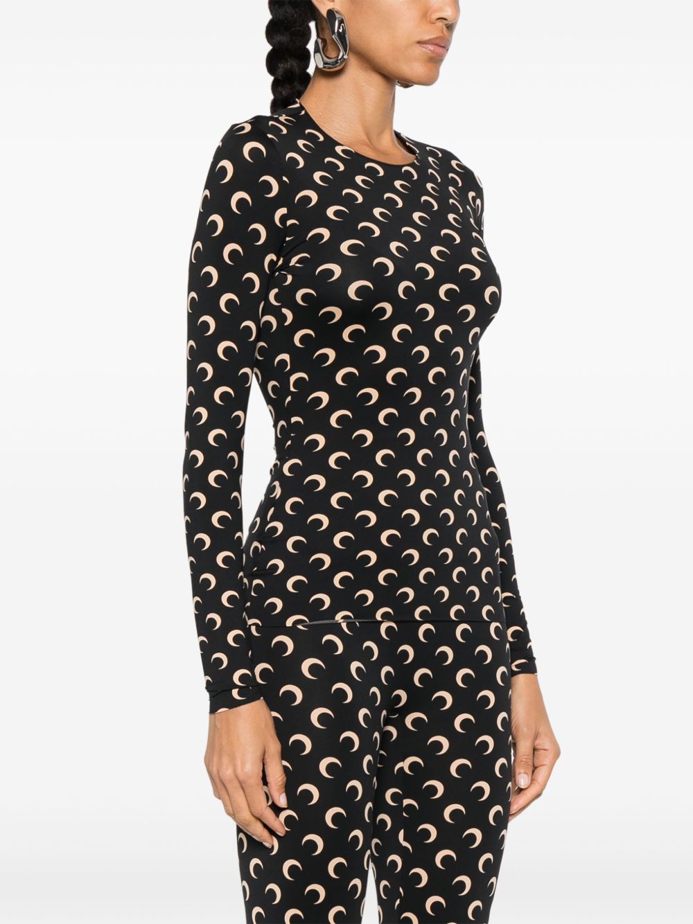 Marine Serre Women Moon Print Top MARINE SERRE