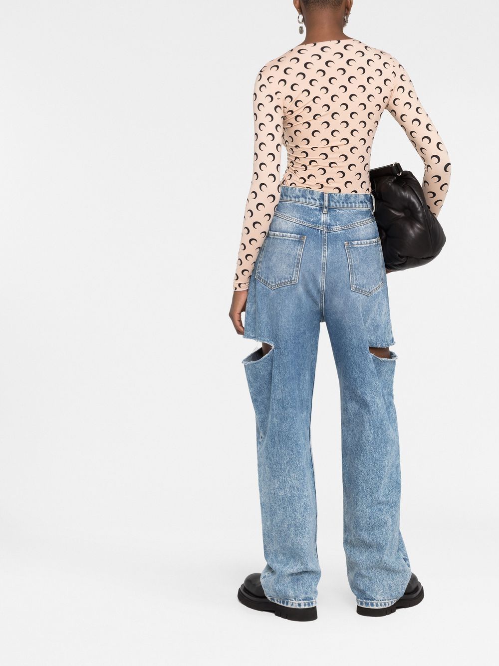 Marine Serre Women Moon Print Top MARINE SERRE