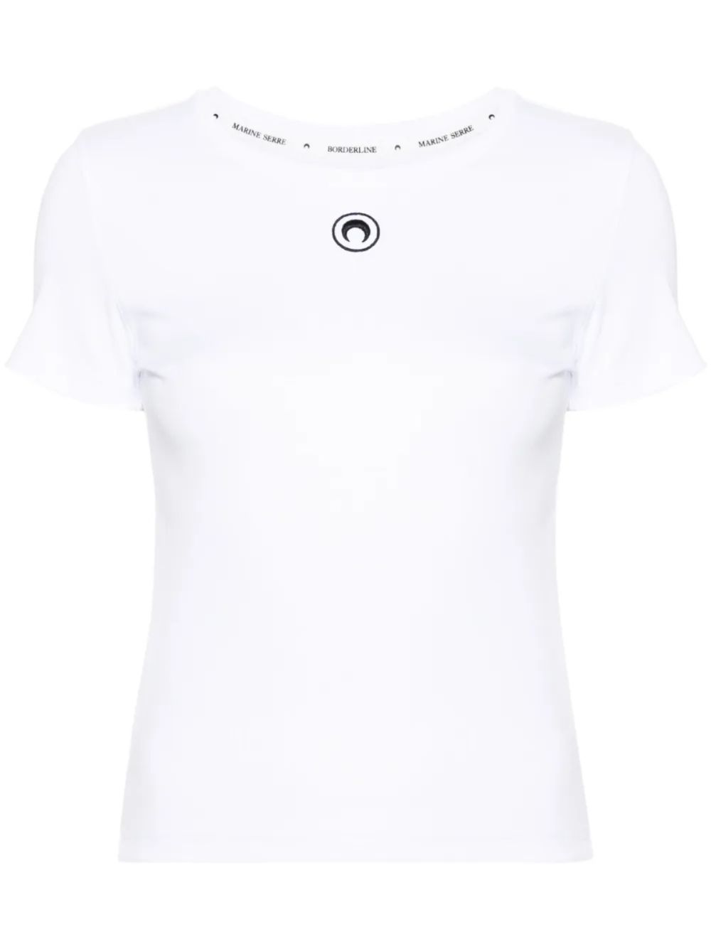 Marine Serre Women Logo Cotton T-Shirt MARINE SERRE