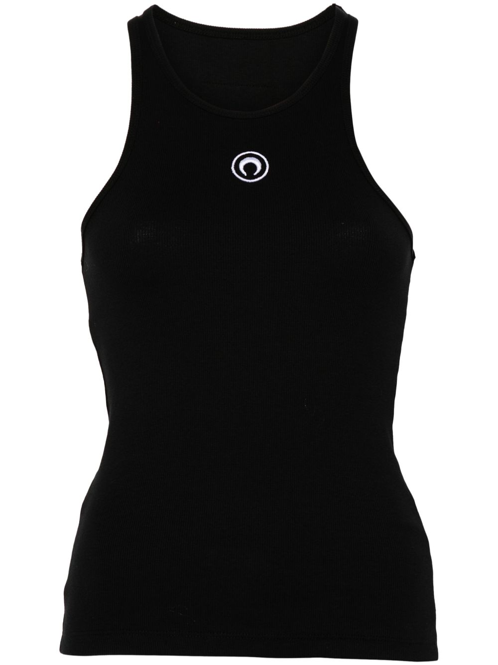 Marine Serre Women Logo Cotton Tank Top MARINE SERRE