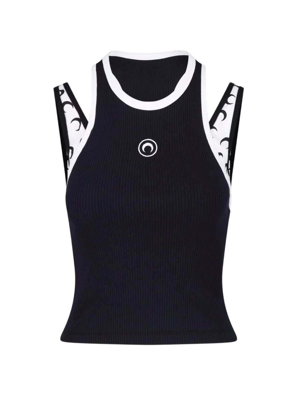 Marine Serre Women Moon Layered Tank Top MARINE SERRE