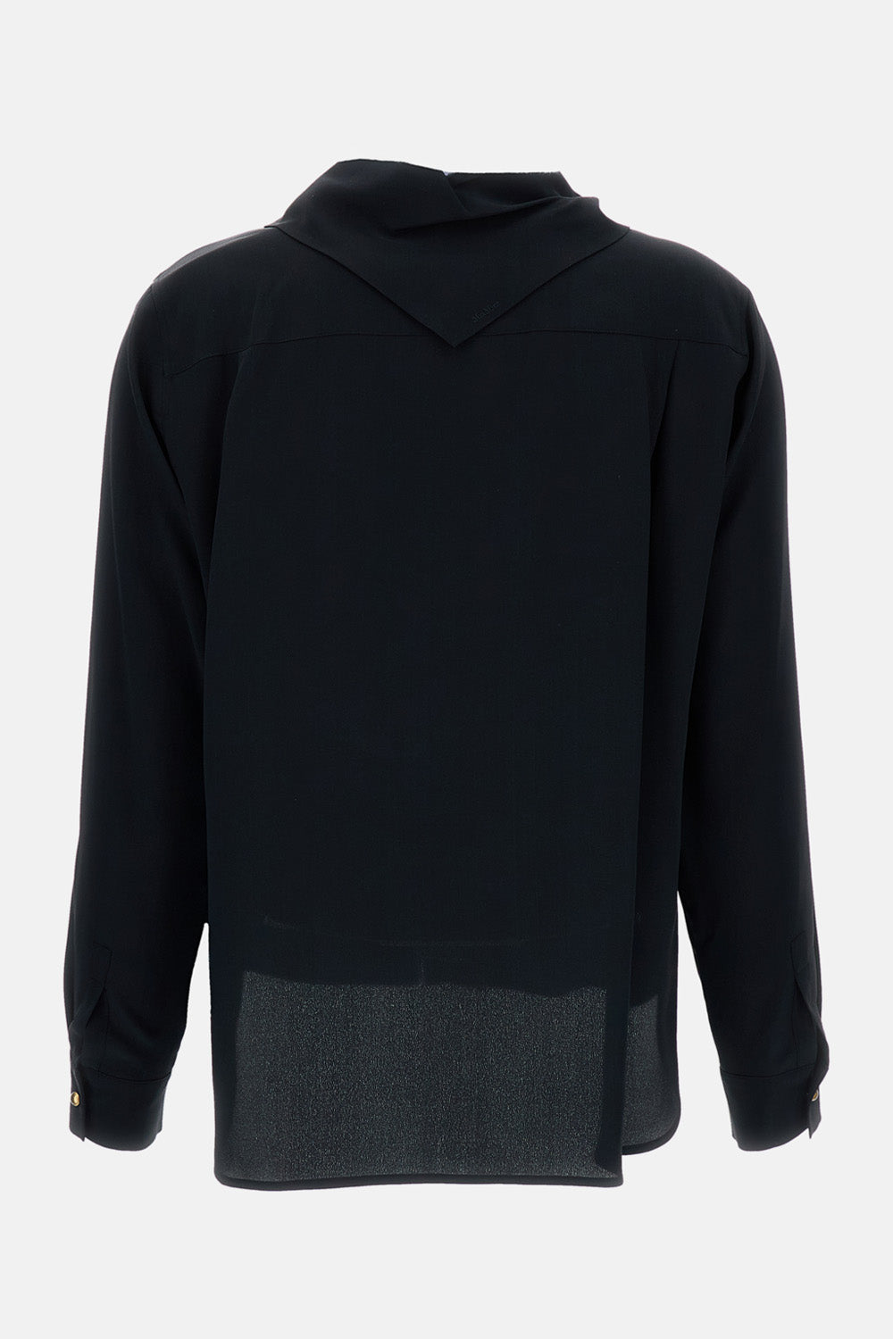 Max Mara Women Tie-Neck Scarf Silk Shirt MAX MARA