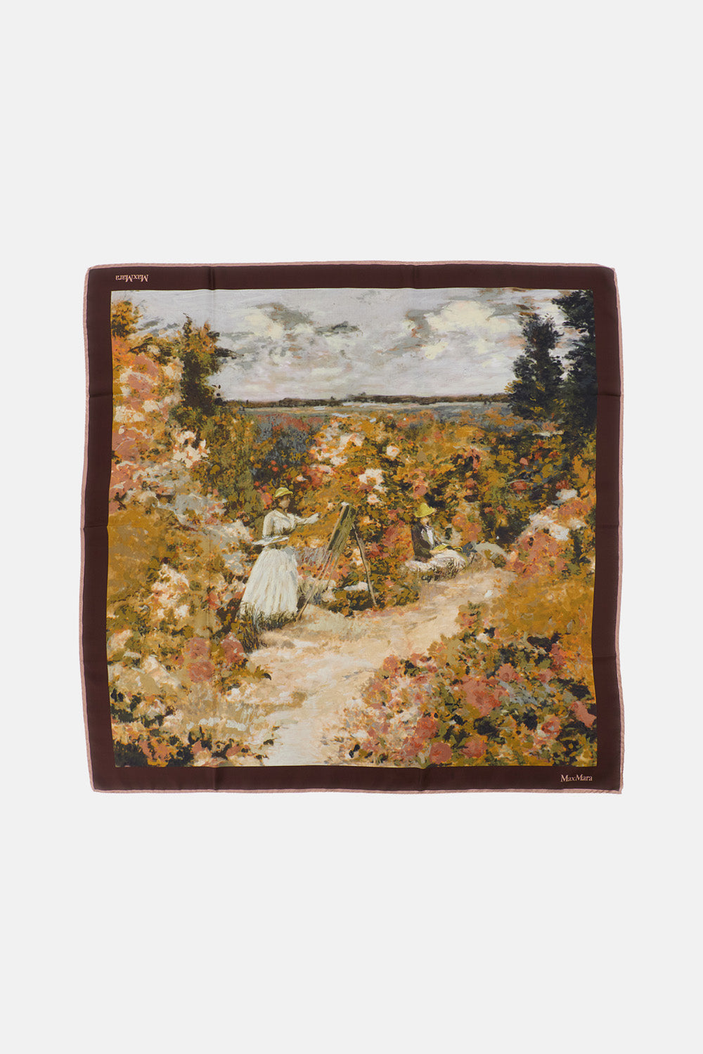 Max Mara Women Silk Twill Maxi Square Scarf MAX MARA