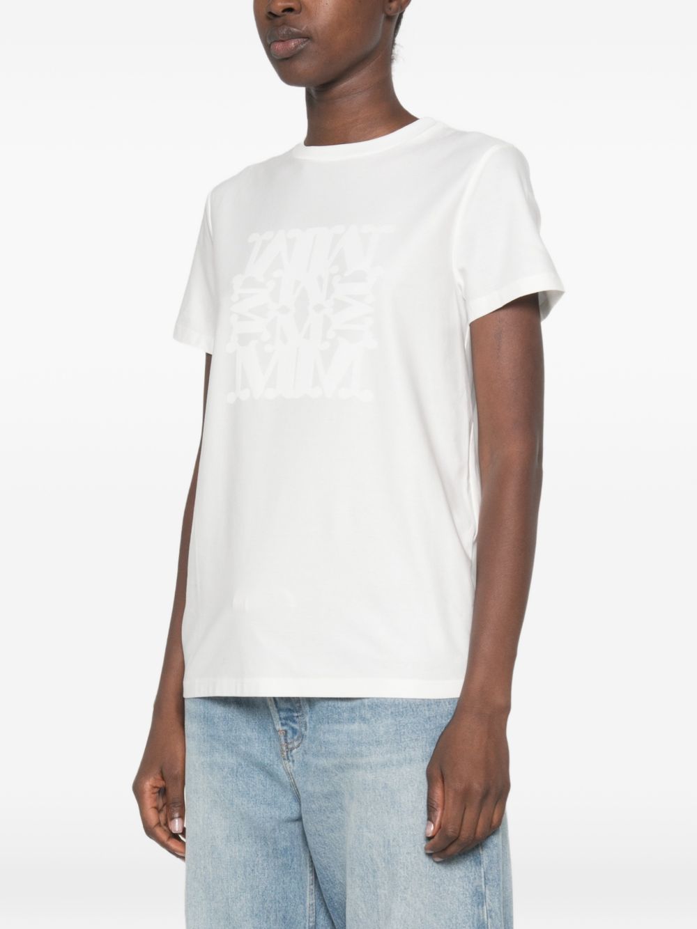 Max Mara Women Logo Cotton T-Shirt MAX MARA