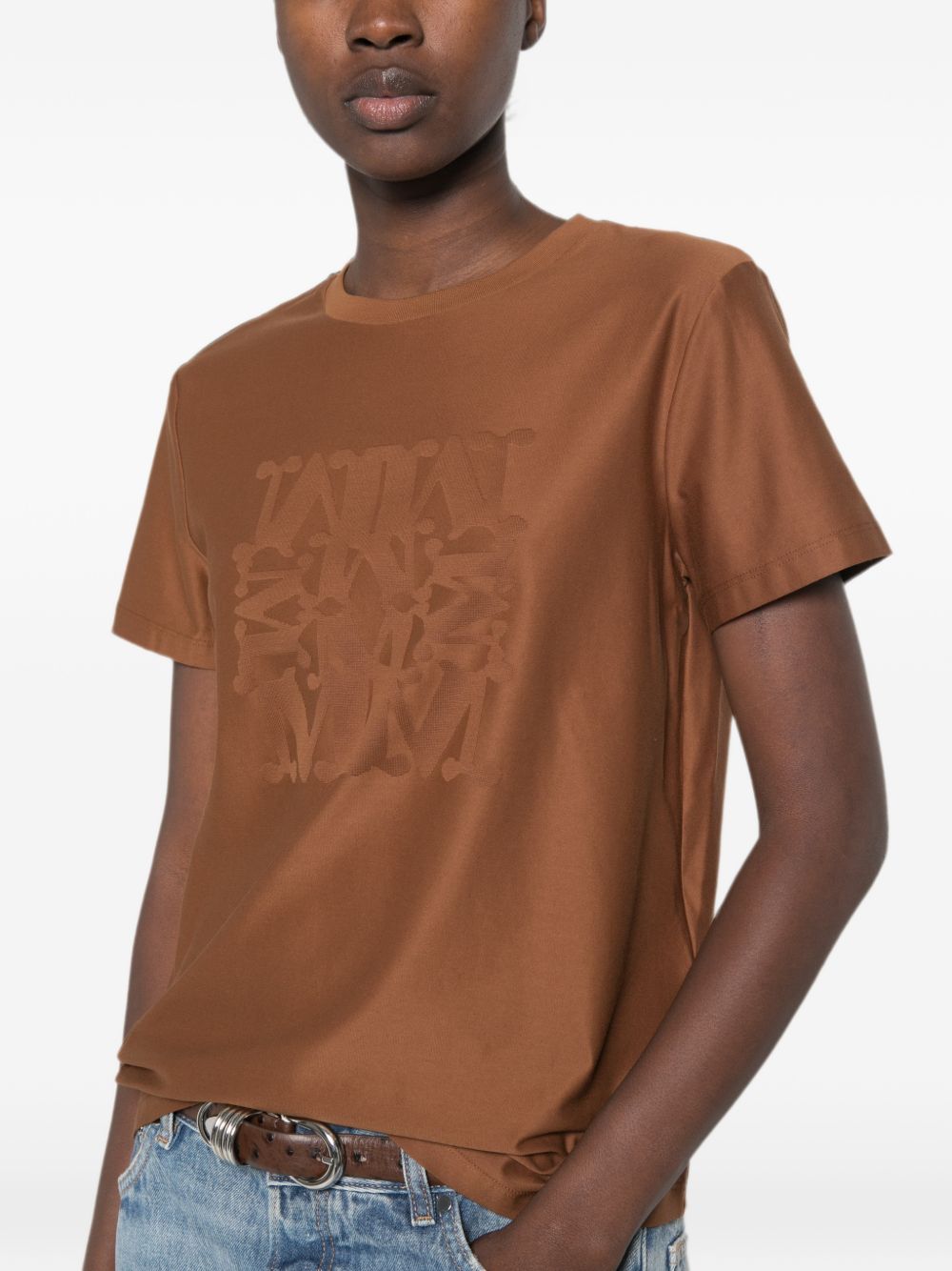 Max Mara Women Logo Cotton T-Shirt MAX MARA