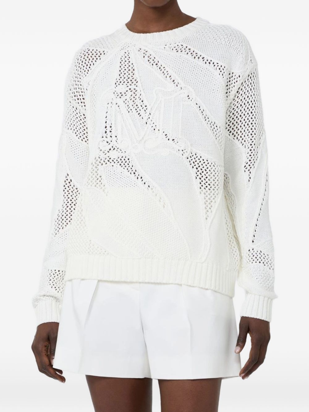 Max Mara Women Embroidered Cotton Sweater MAX MARA