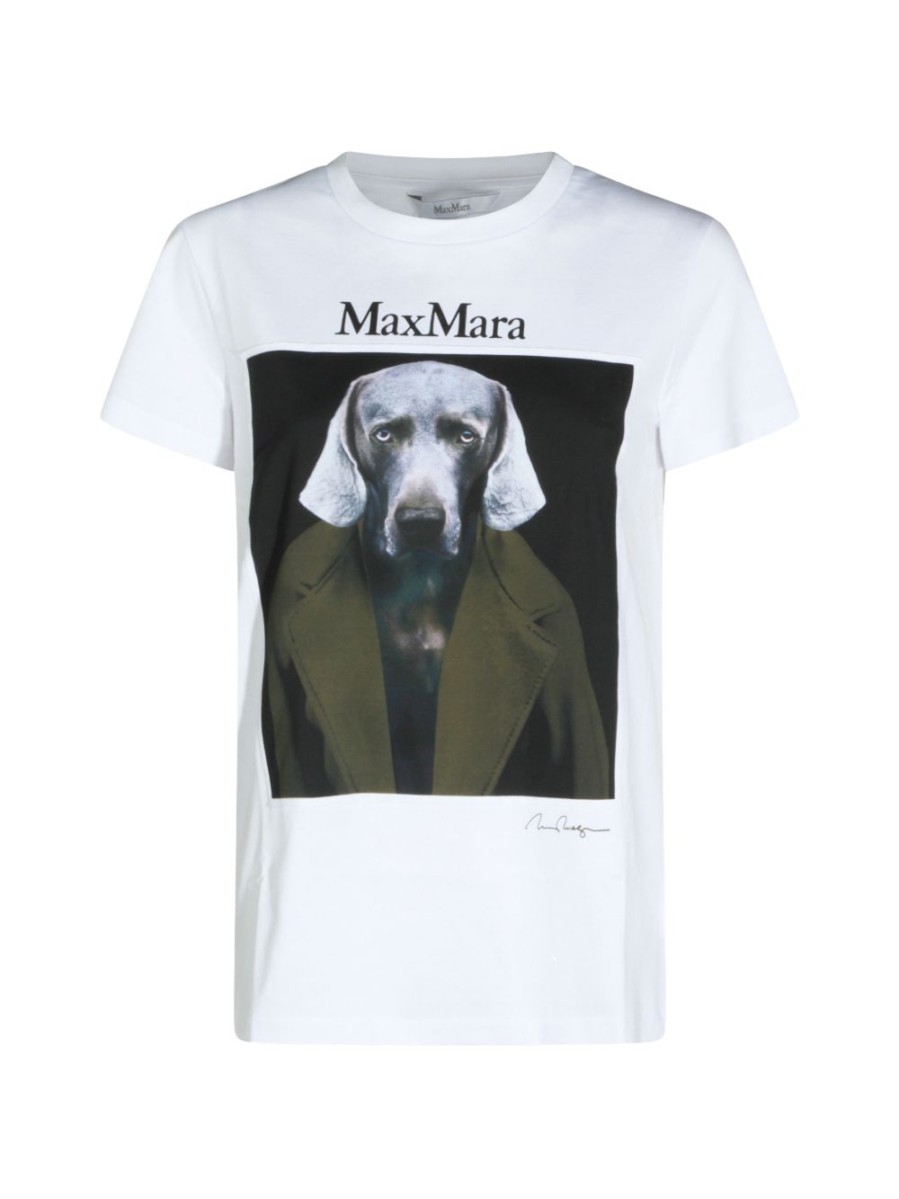 Max Mara Women Printed Cotton T-Shirt MAX MARA
