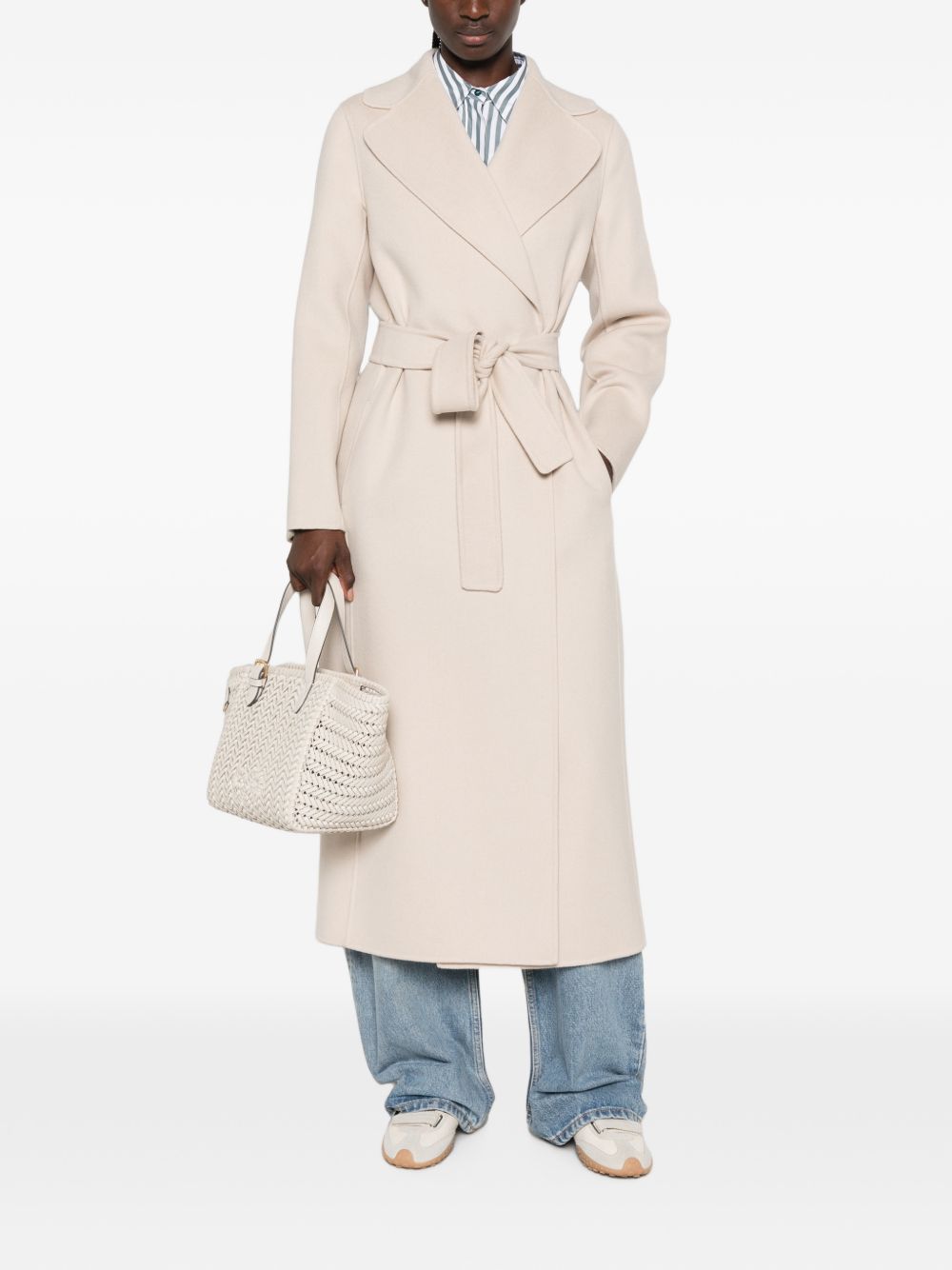 'S Max Mara Women Wool Long Coat S MAX MARA