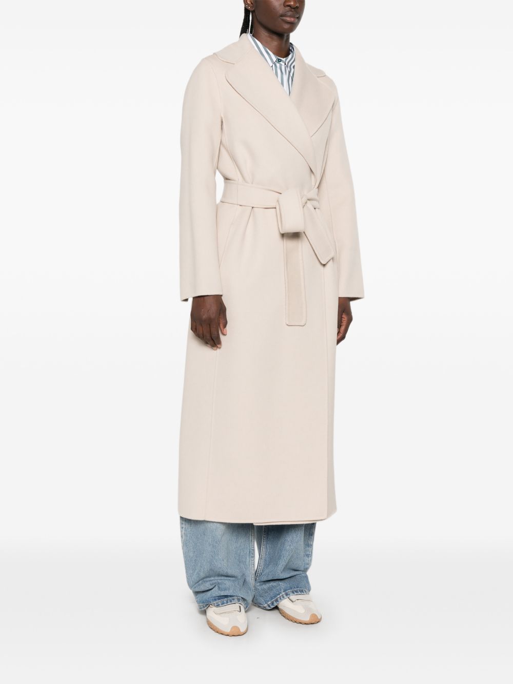 'S Max Mara Women Wool Long Coat S MAX MARA