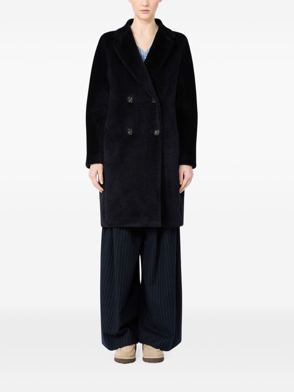 'S Max Mara Women Wool Double-Breasted Coat S MAX MARA