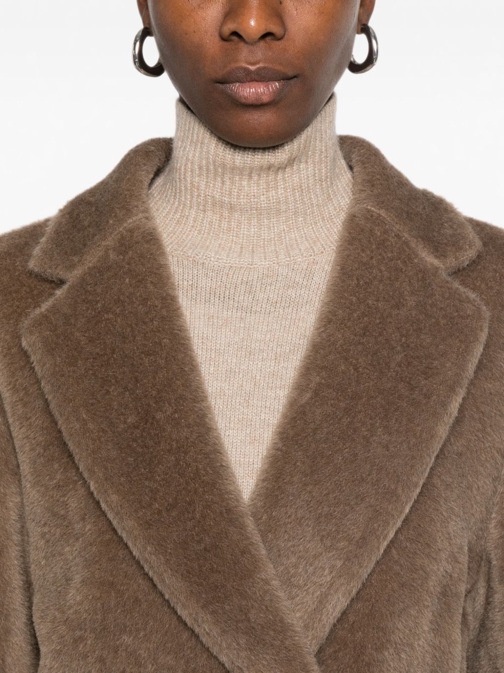 'S Max Mara Women Wool Double-Breasted Coat S MAX MARA