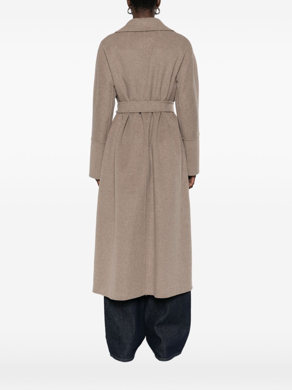 'S Max Mara Women Wool Belted Coat S MAX MARA