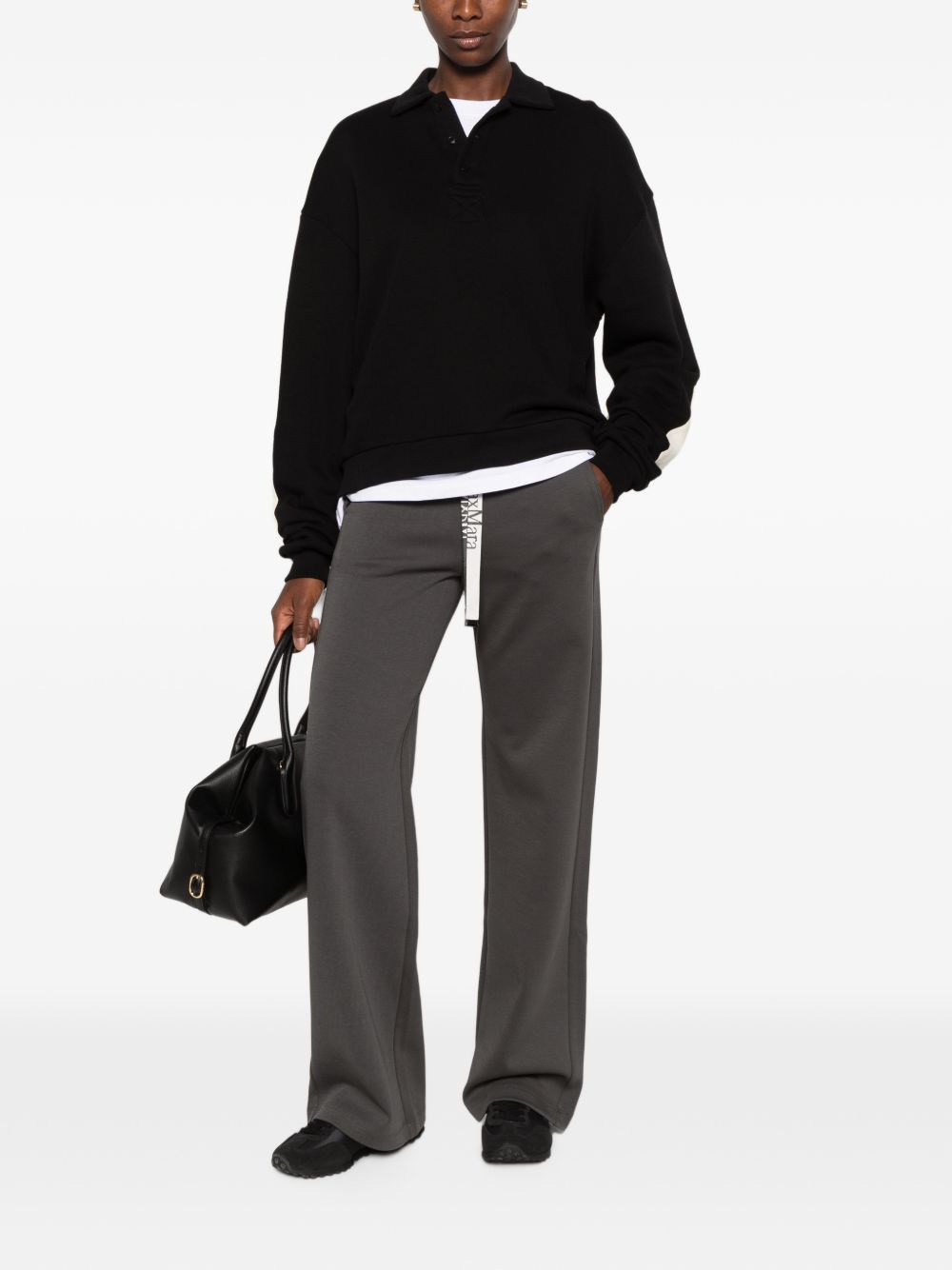 'S Max Mara Women Cotton Wide-Leg Trousers S MAX MARA