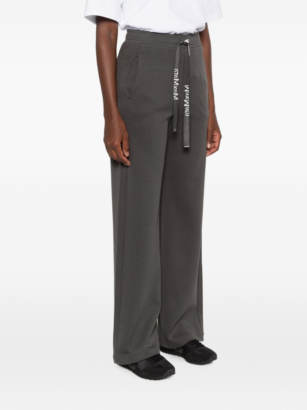 'S Max Mara Women Cotton Wide-Leg Trousers S MAX MARA
