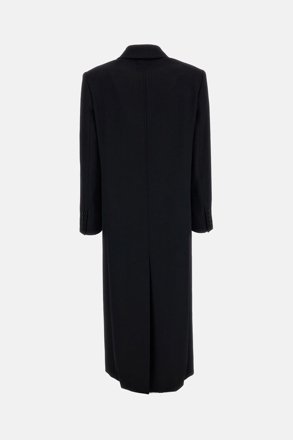 Max Mara Studio Women Long Double-Breasted Pure Wool Coat MAX MARA STUDIO