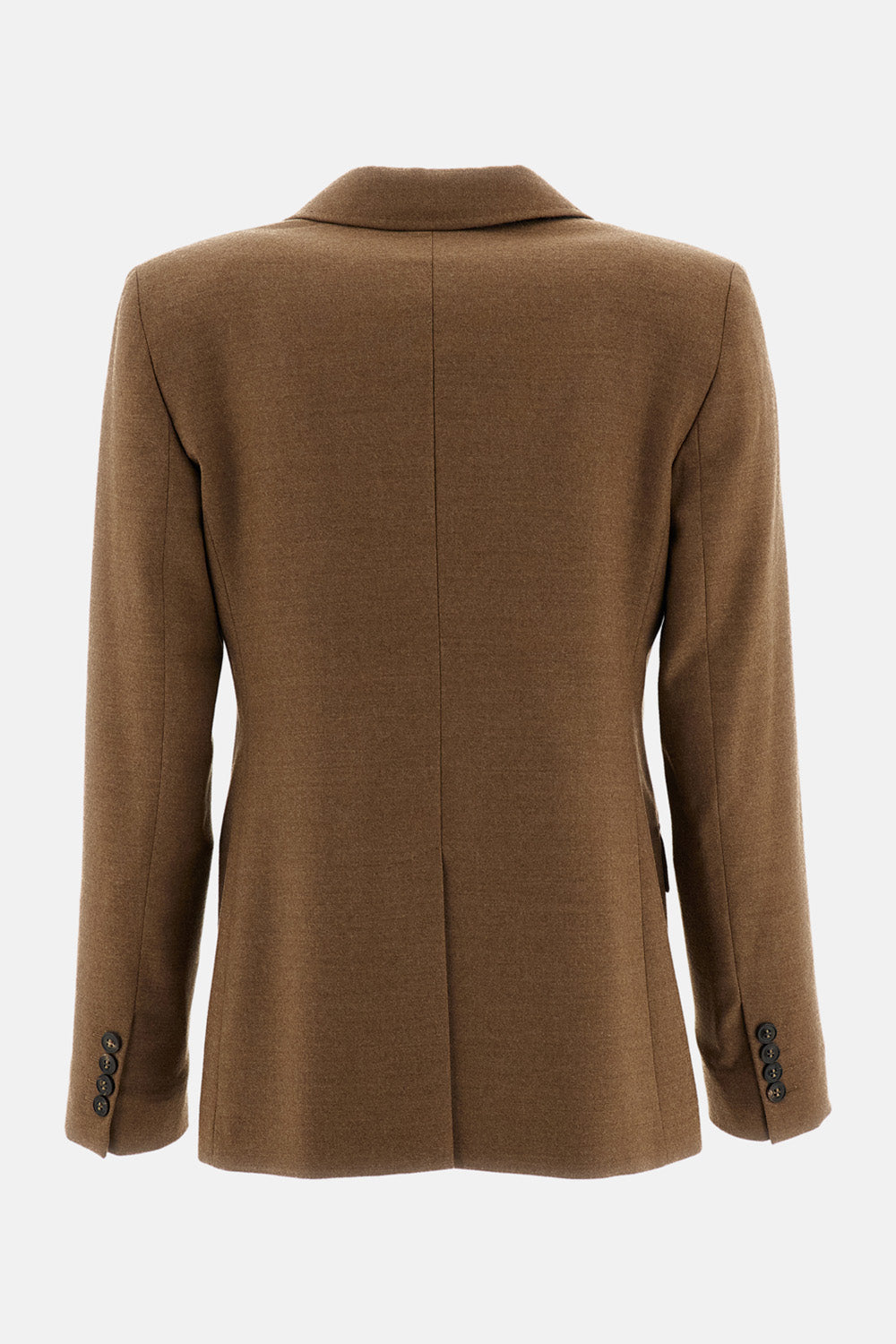 Max Mara Studio Women Double-Breasted Wool Flannel Blazer MAX MARA STUDIO