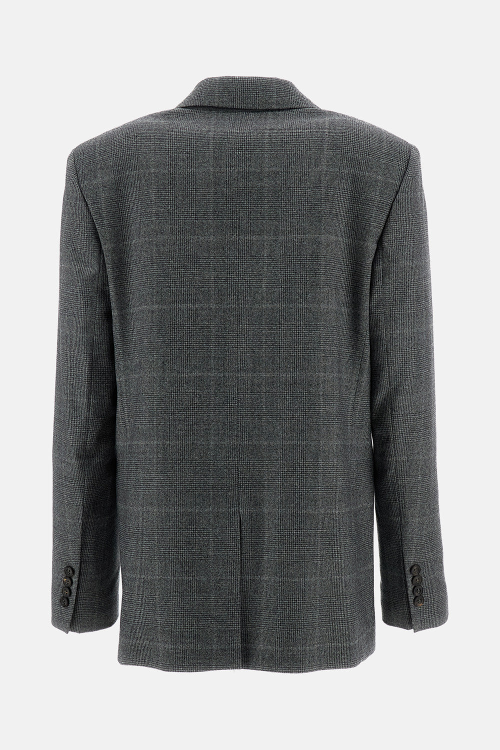 Max Mara Studio Women Single-Breasted Wool Flannel Blazer With Belt MAX MARA STUDIO