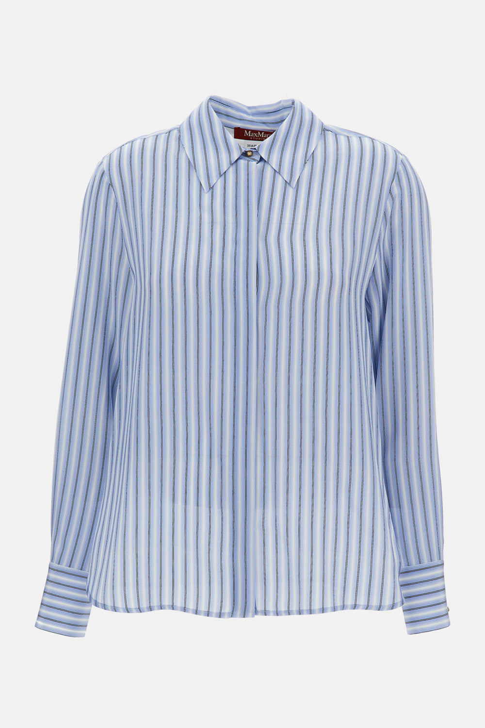 Max Mara Studio Women Striped Silk Shirt MAX MARA STUDIO