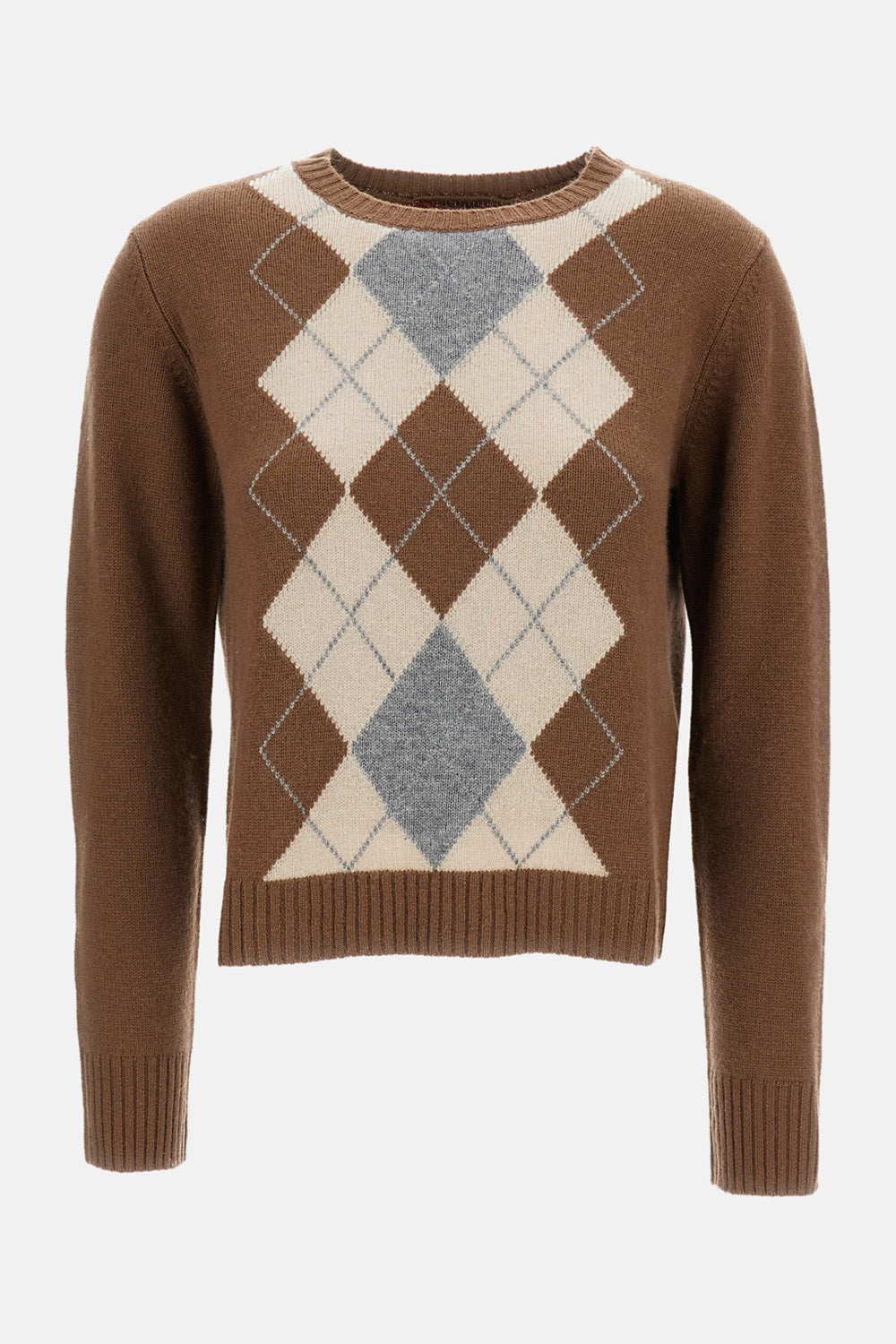 Max Mara Studio Women Wool And Cashmere Argyle Sweater MAX MARA STUDIO