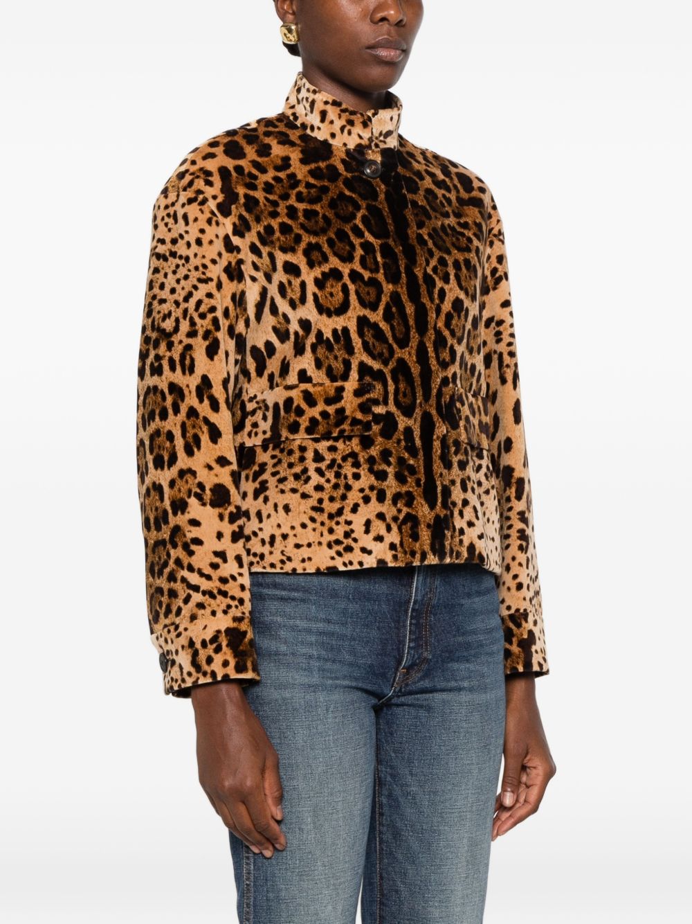 Max Mara Women Printed Cotton Blouson Jacket MAX MARA