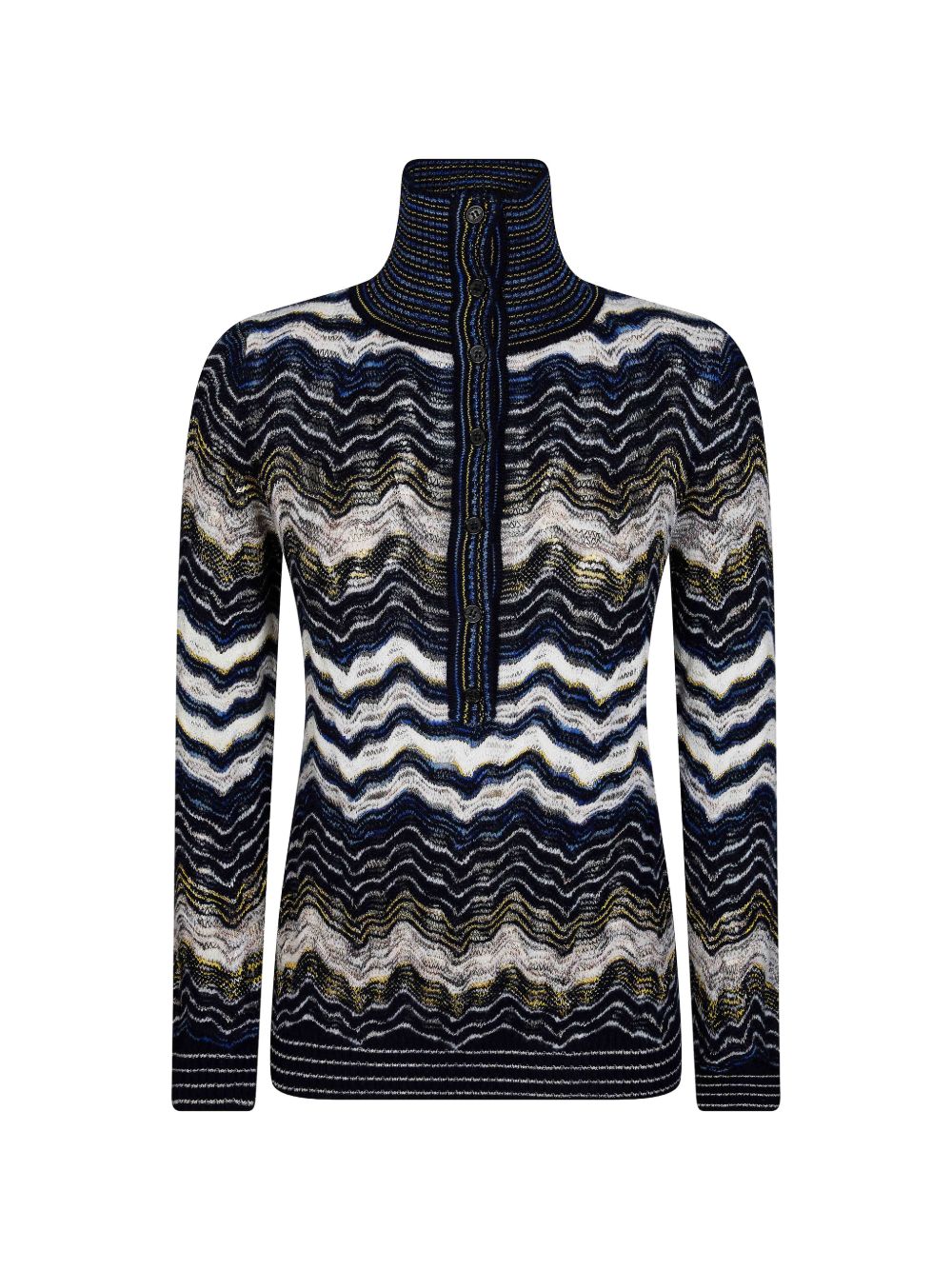Missoni Women Zig Zag Motif Polo Shirt MISSONI