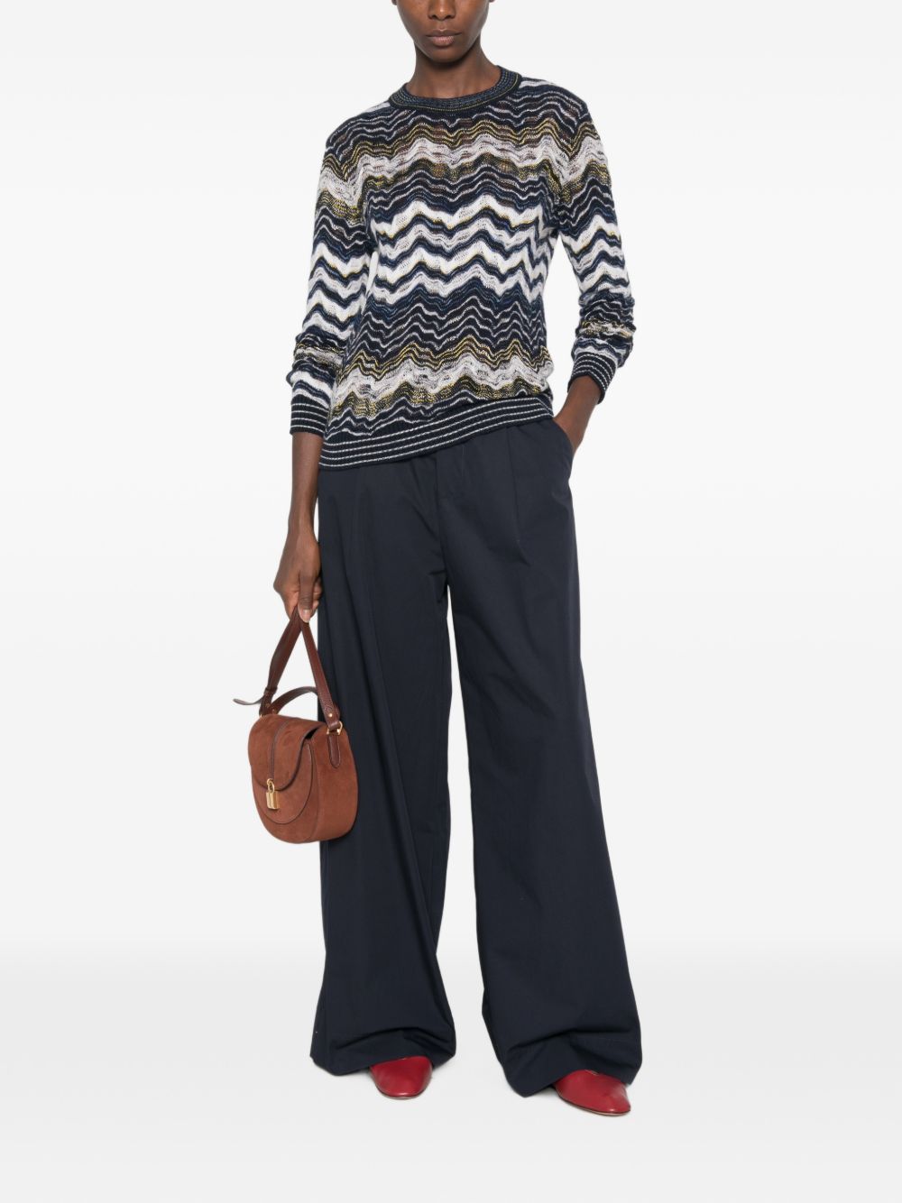 Missoni Women Zig Zag Motif Wool Sweater MISSONI