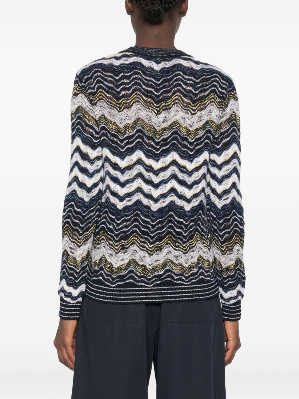 Missoni Women Zig Zag Motif Wool Sweater MISSONI