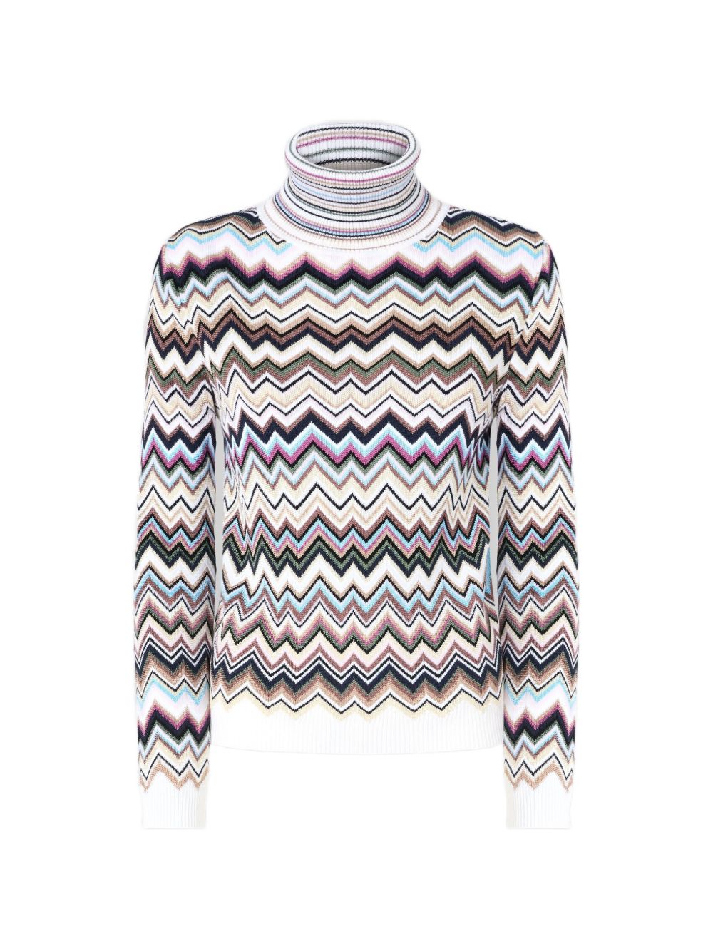 Missoni Women Zig Zag Motif Turtle-Neck Sweater MISSONI