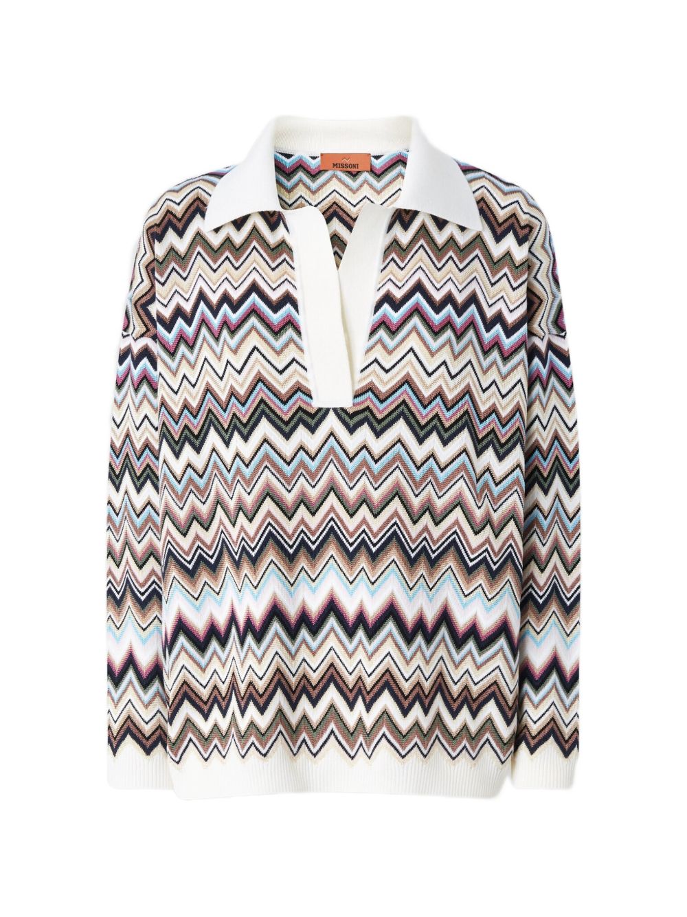 Missoni Women Zig Zag Motif Polo Shirt MISSONI