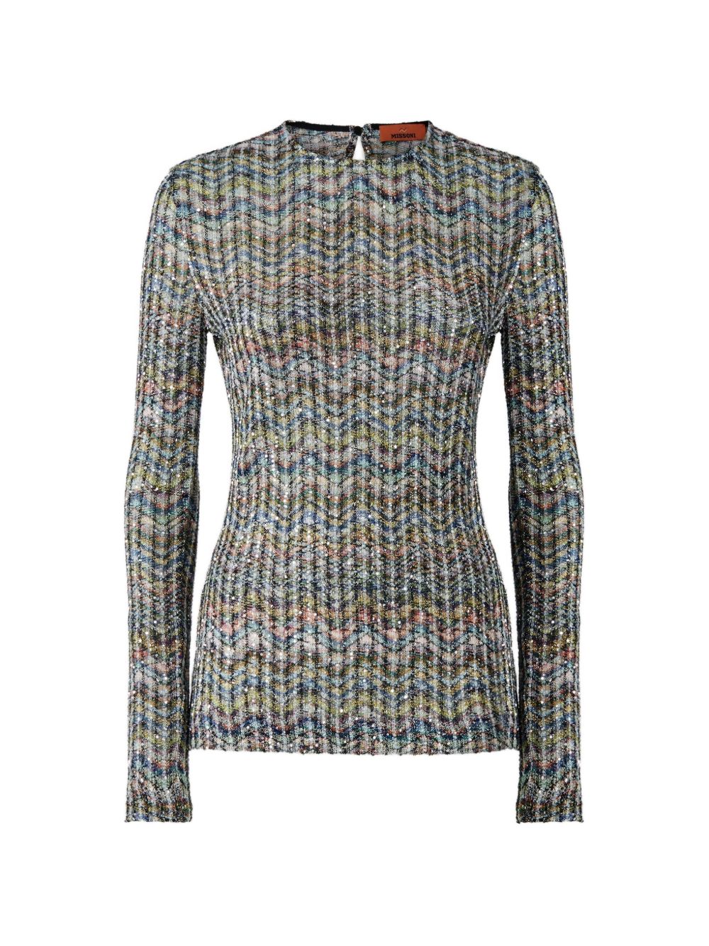 Missoni Women Zig Zag Motif Crenweck Sweater MISSONI