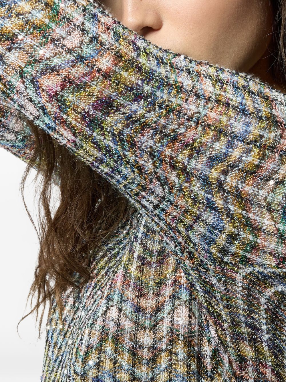 Missoni Women Zig Zag Motif Crenweck Sweater MISSONI