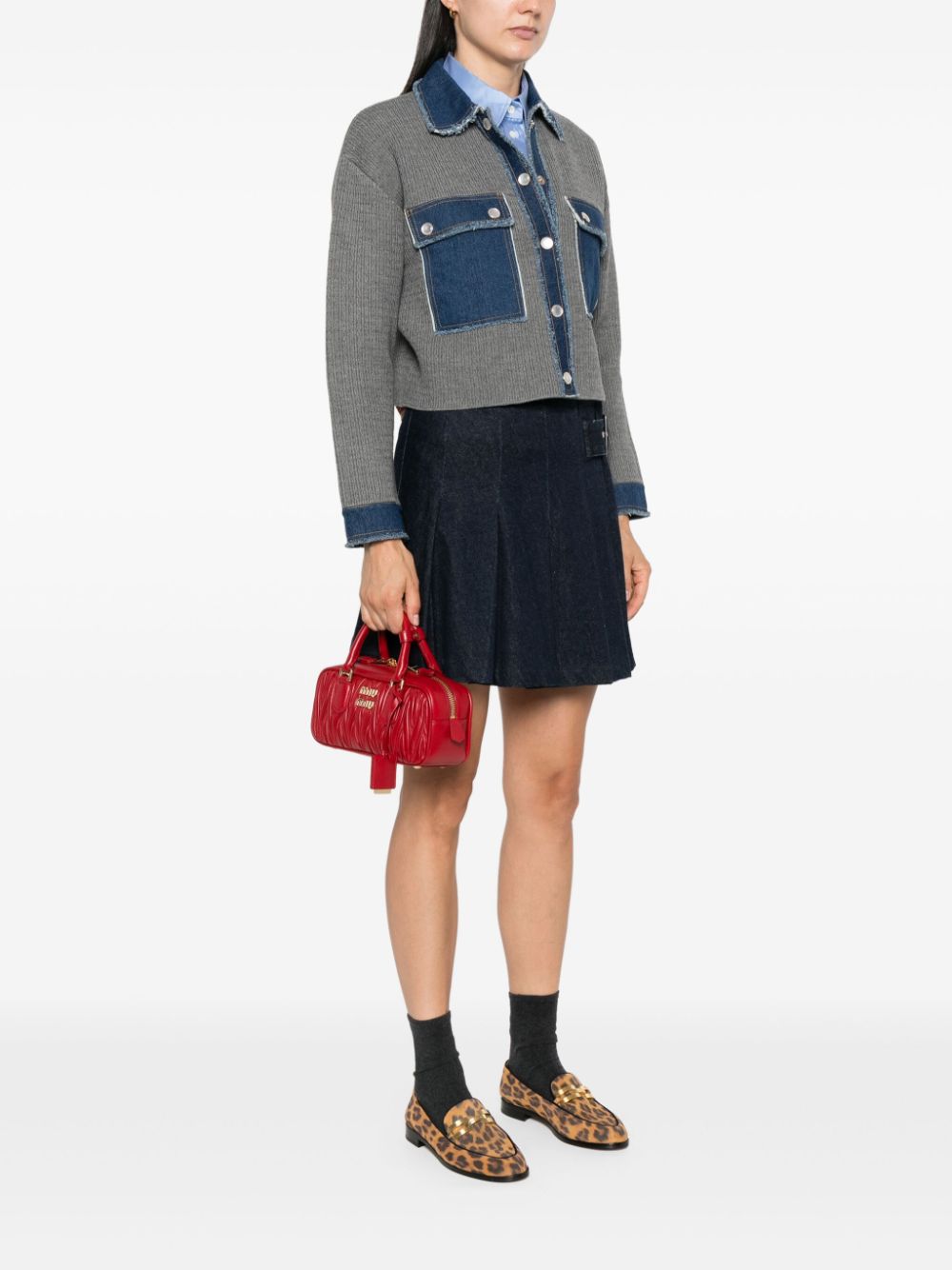 Miu Miu Women Arcadie Regular Leather Handbag MIU MIU