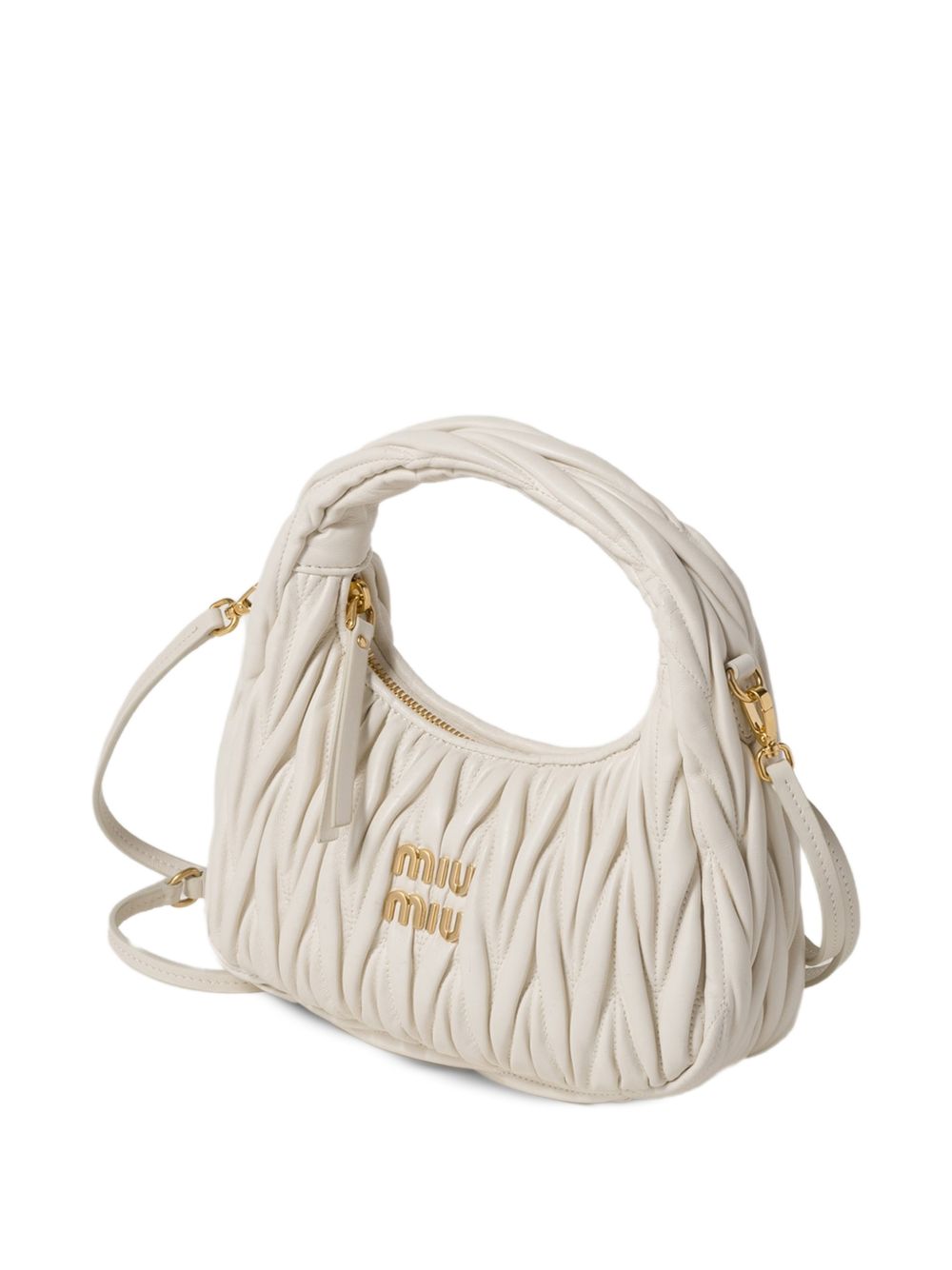 Miu Miu Women Wander Small Leather Hobo Bag MIU MIU