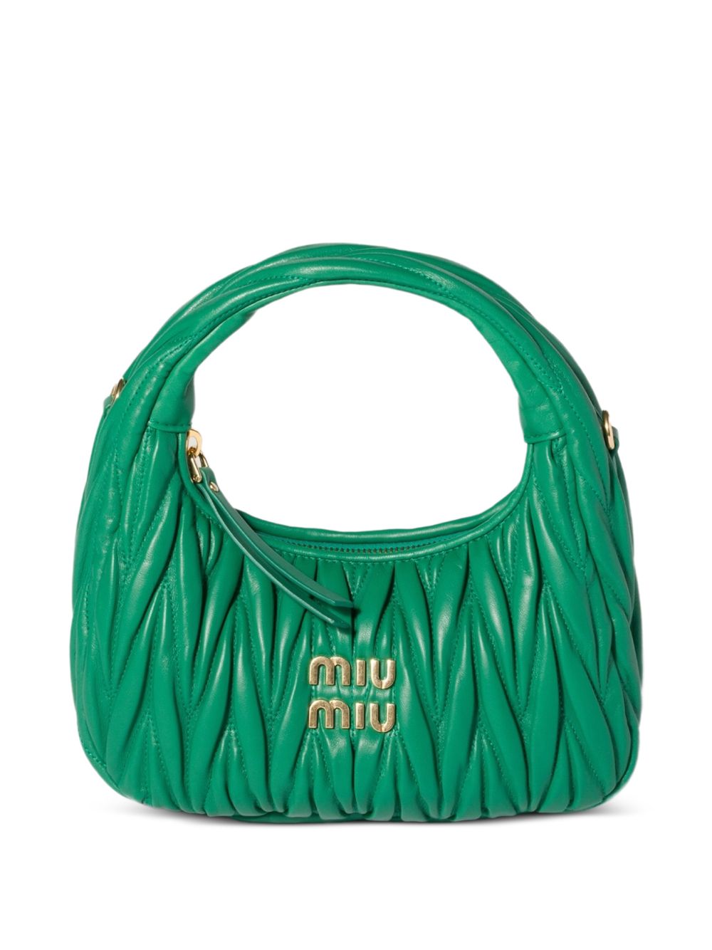 Miu Miu Women Wander Small Leather Hobo Bag MIU MIU