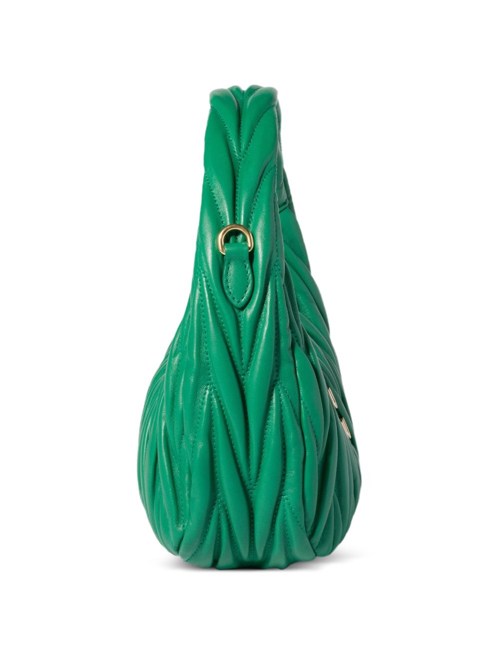 Miu Miu Women Wander Small Leather Hobo Bag MIU MIU