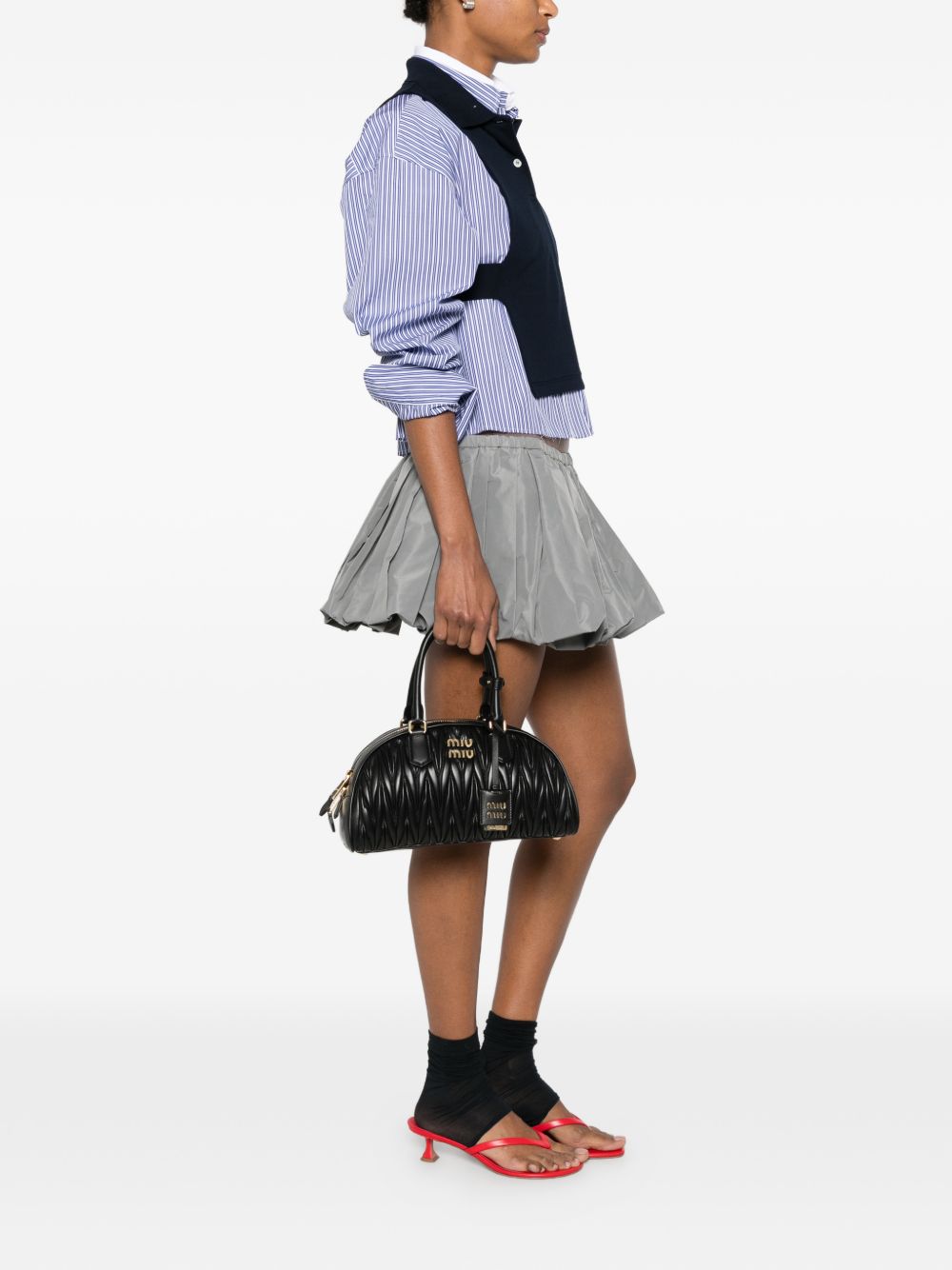 Miu Miu Women Arcadie Leather Handbag MIU MIU