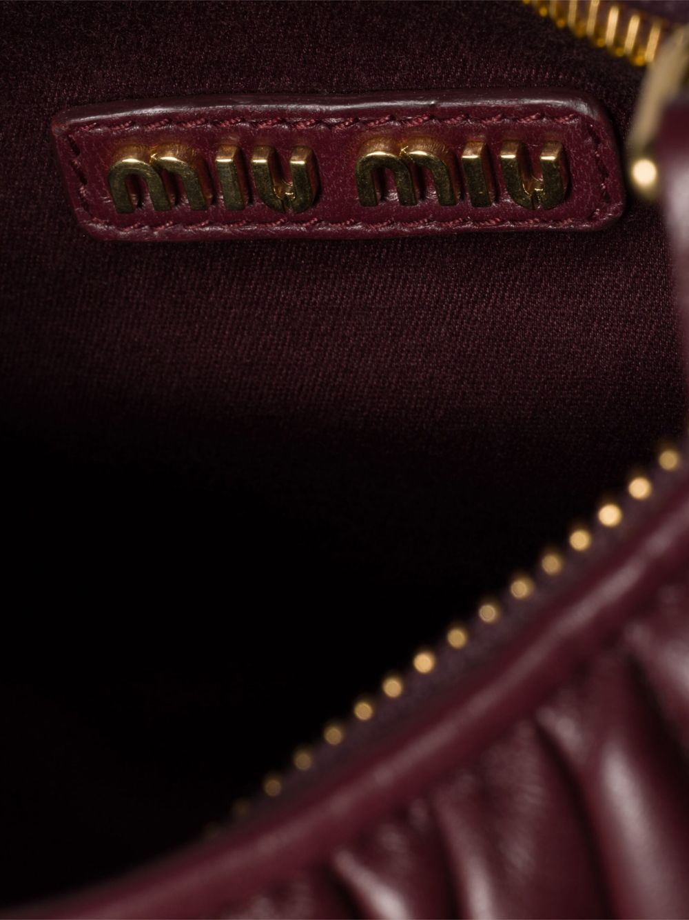 Miu Miu Women Wander Small Leather Hobo Bag MIU MIU