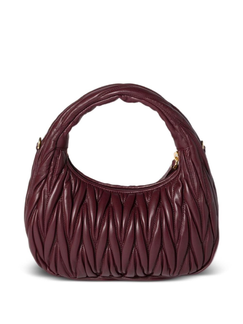 Miu Miu Women Wander Small Leather Hobo Bag MIU MIU