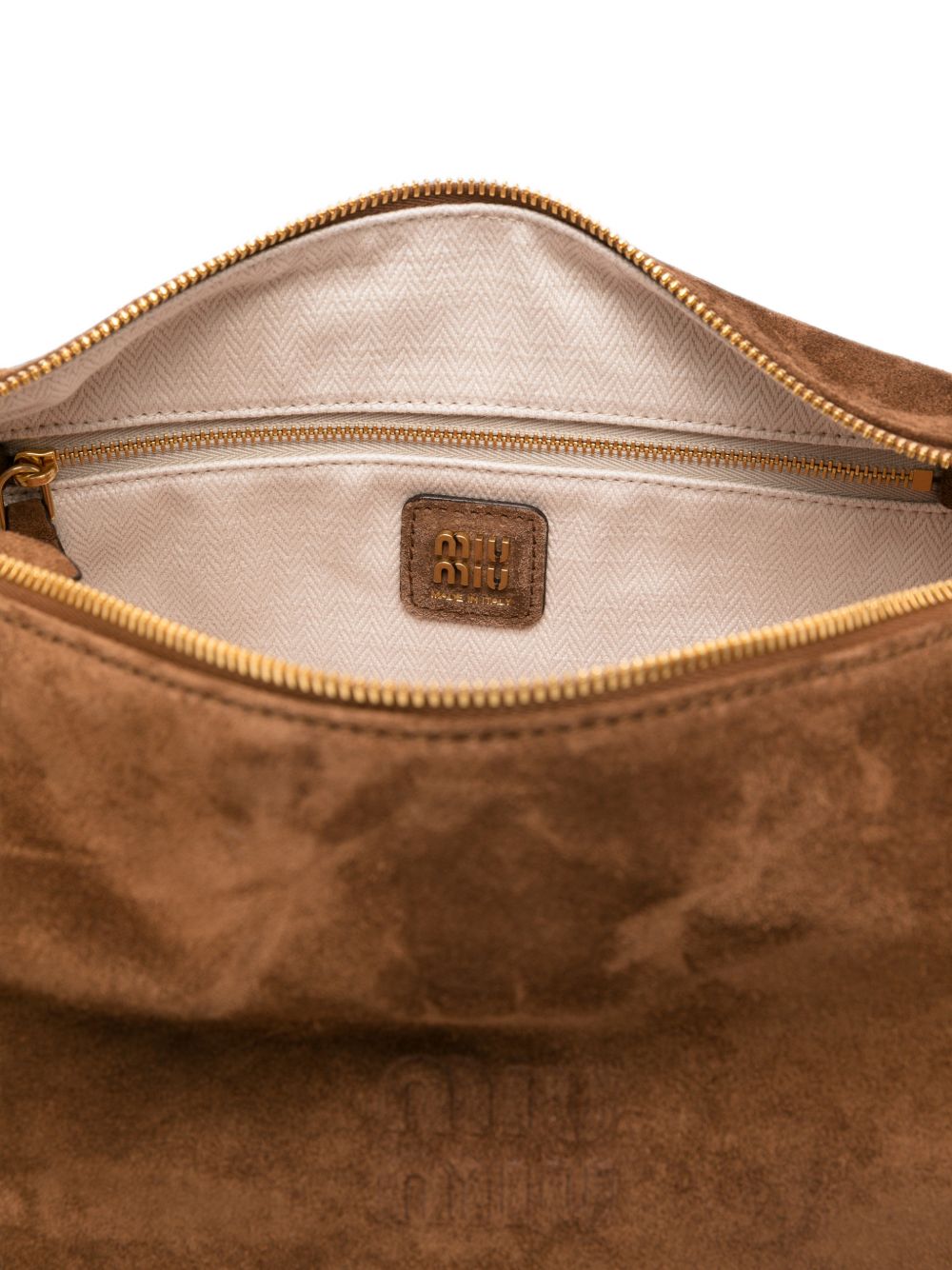 Miu Miu Women Spirit Suede Leather Shoulder Bag MIU MIU