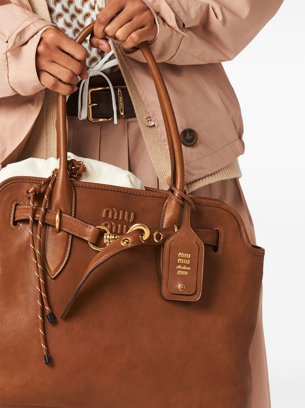 Miu Miu Women Aventure Medium Leather Handbag MIU MIU