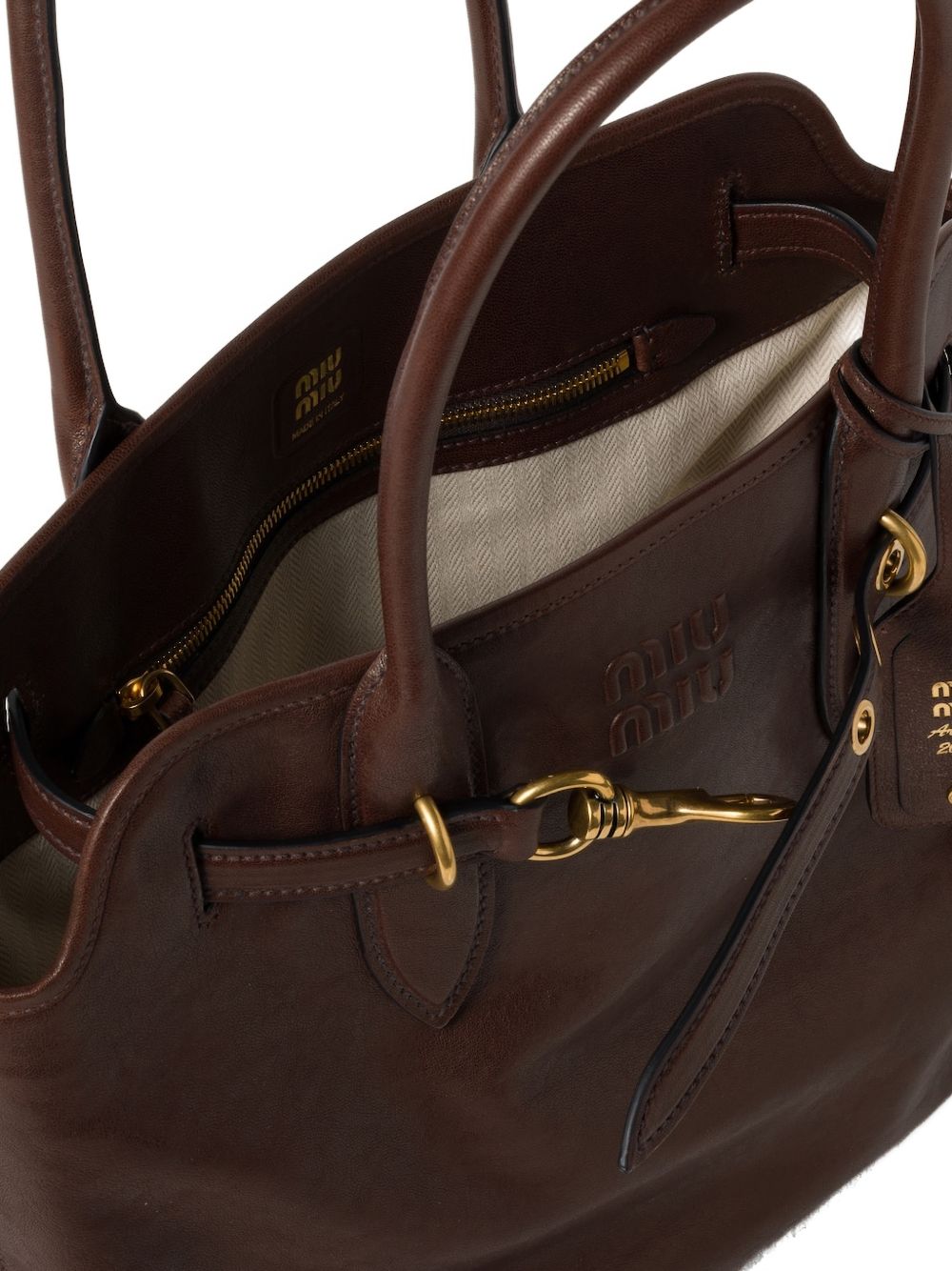 Miu Miu Women Aventure Medium Leather Handbag MIU MIU