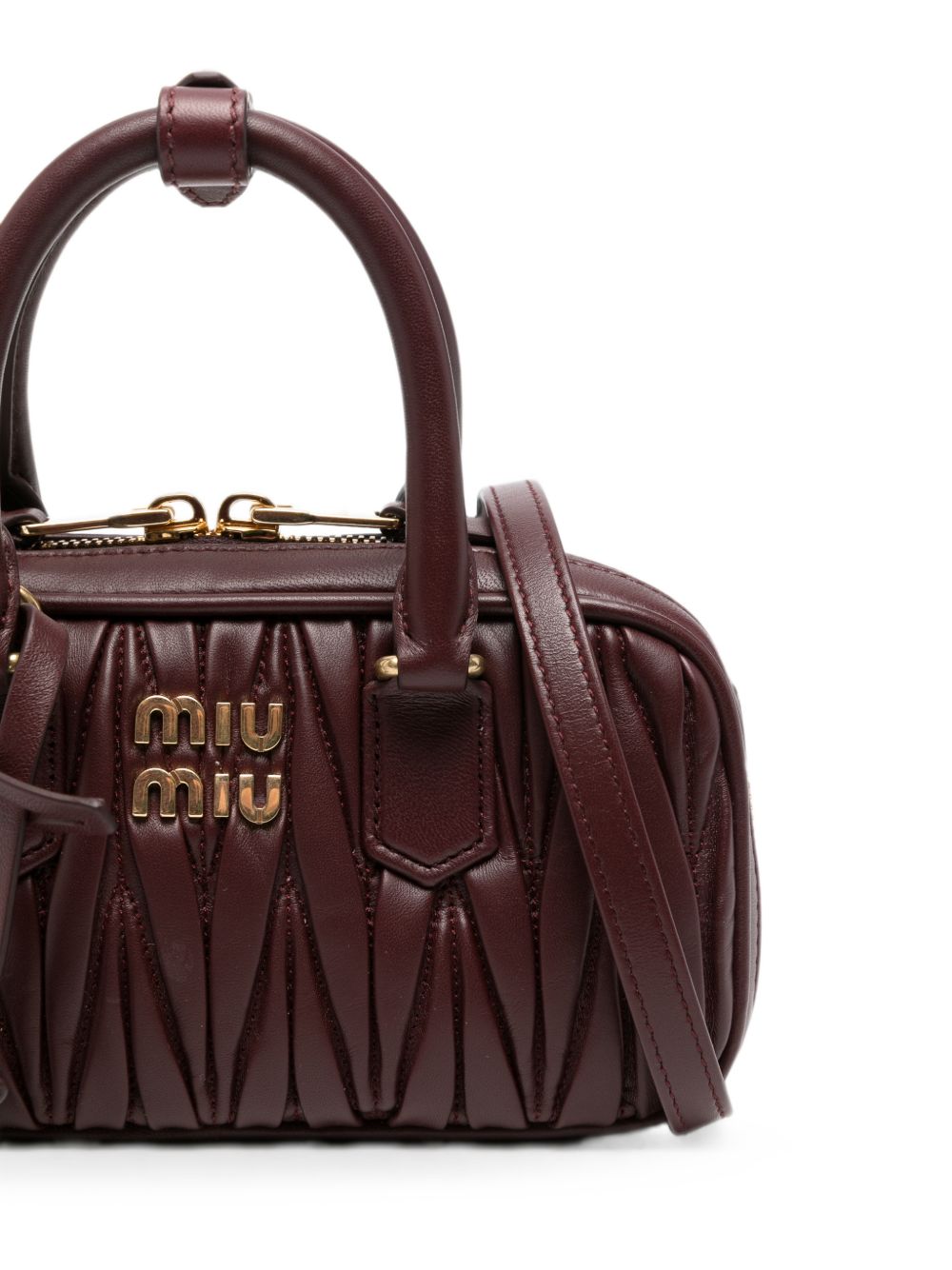 Miu Miu Women Arcadie Mini Leather Handbag MIU MIU