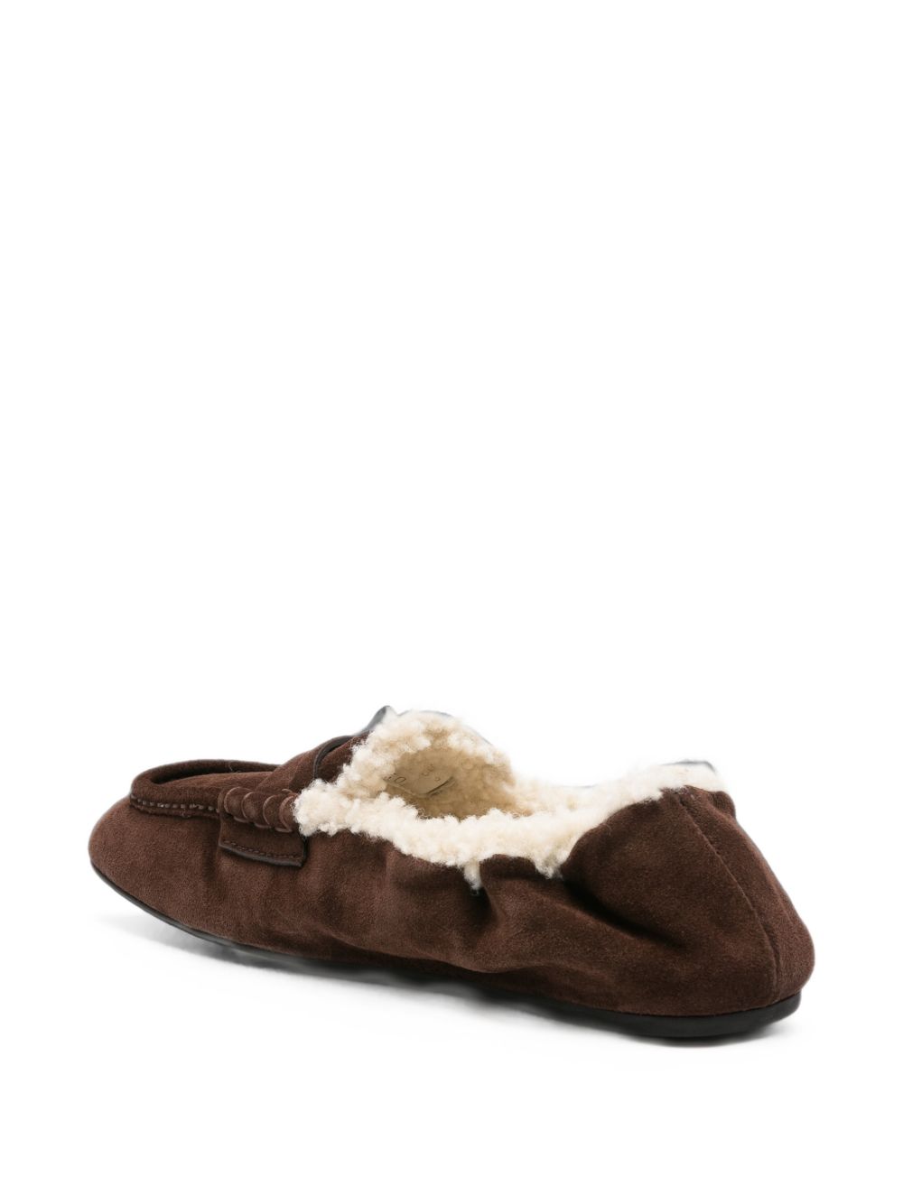 Miu Miu Women Ruches Leather Loafers MIU MIU