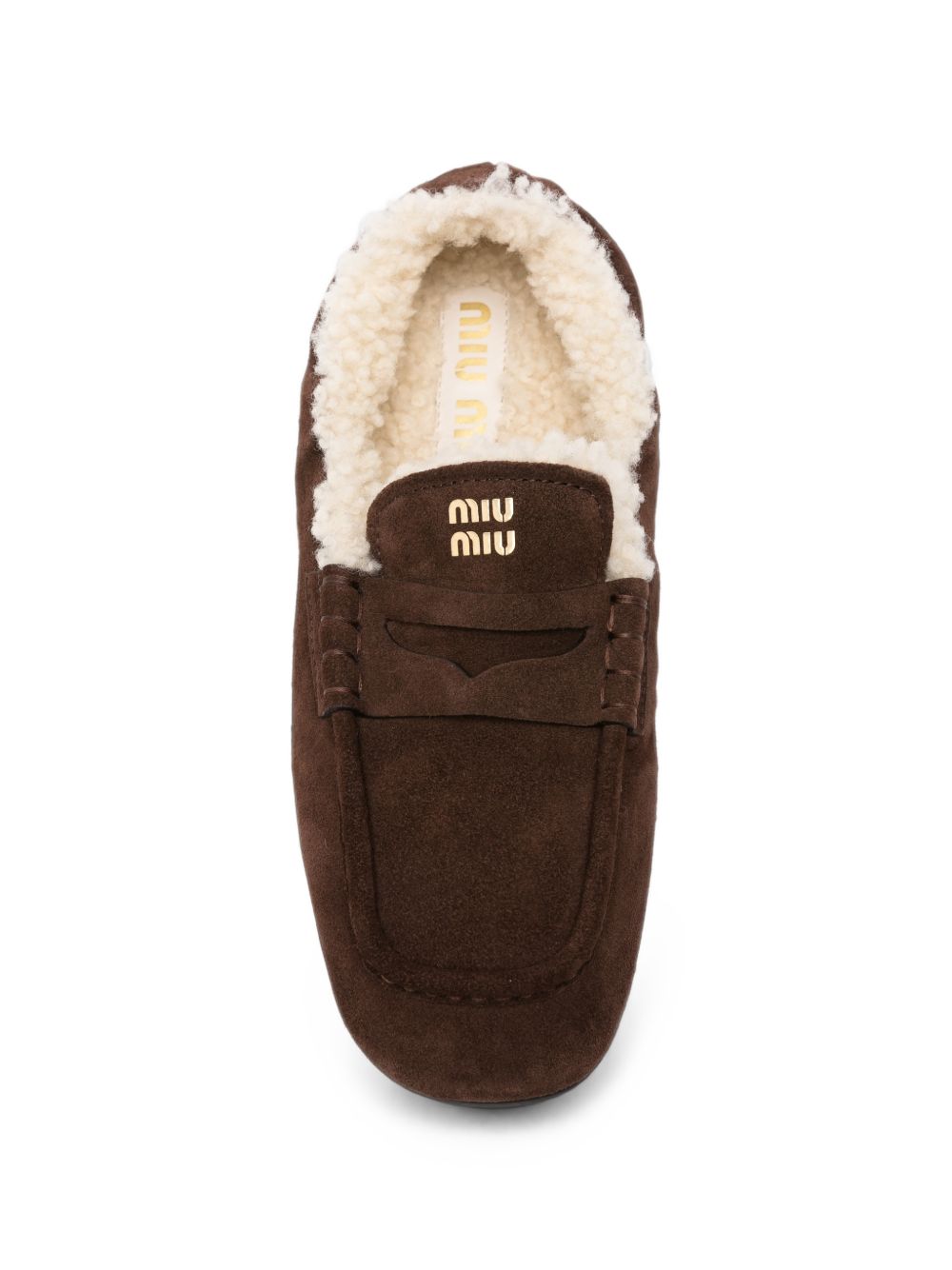 Miu Miu Women Ruches Leather Loafers MIU MIU