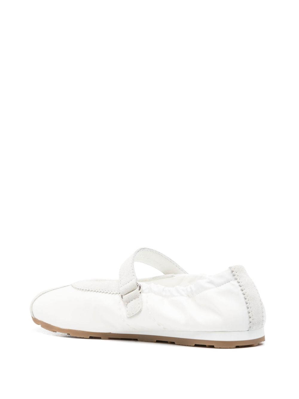 Miu Miu Women Plume Suede And Nylon Ballets MIU MIU